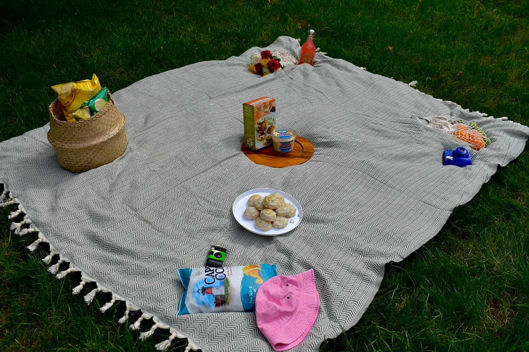 Sea Green Picnic Blanket